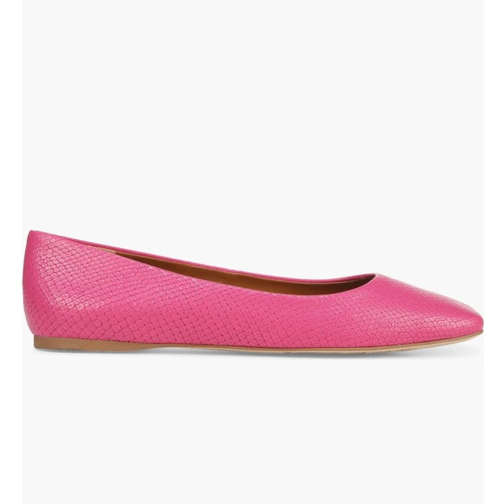 SARTO by  Franco Sarto Flexa Amaya Ballet Flat Pink Snake Print Faux Leather 8.5 - Picture 3 of 15